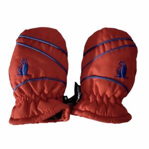 Red 3M™ Thinsulate™ Insulated Snow Mittens w/Black Textured Palm sz 12-24M